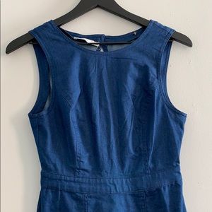 Blue soft denim dress